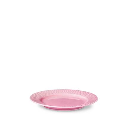 Lyngby Porcelæn Rhombe Color - Frokosttallerken Ø21 cm - Rosa