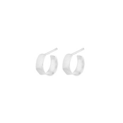 Pernille Corydon Mini Saga øreringe 12 mm - Sølv