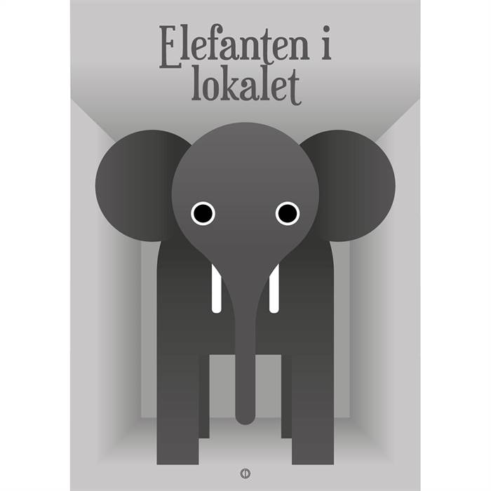 Citatplakat "Elefanten i lokalet" plakat - 30x42 cm 