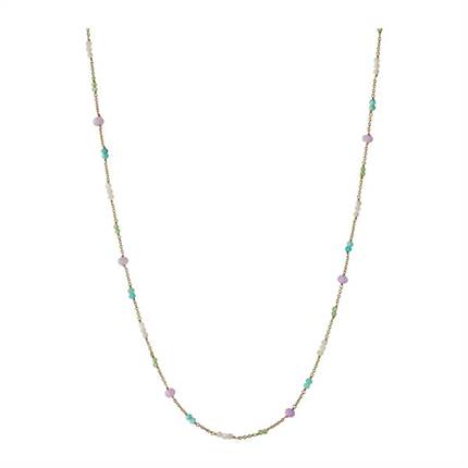 Pernille Corydon Sea Colour halskæde adj. 40-46 cm - Forgyldt 