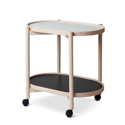 Thomsen Furniture James oval bakkebord - bøg/melamin - 40 x 60 cm