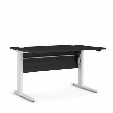 Tvilum Prima Komb. skrivebord - hæve/sænke - 120 cm  sort hvid